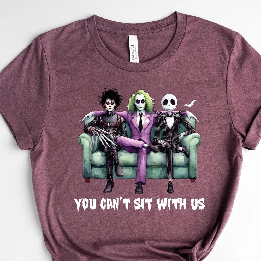 You Cant Sit With Us Halloween Shirt, Adult Halloween Shirt, Halloween Horror Shirt, Vintage Adult Shirt, Halloween Kids x By Santacruzshirt Fashion