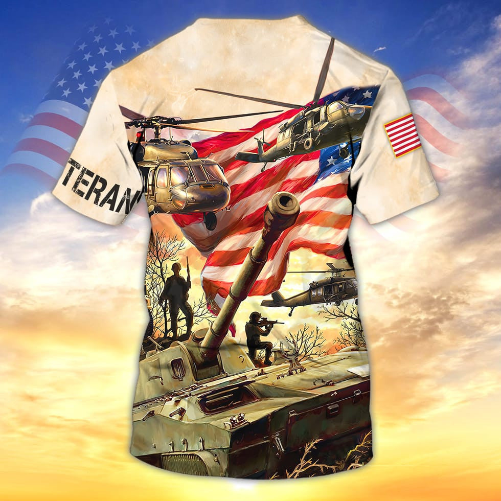 3D All Over Print Hawaiian Shirt Us Veteran Pattern, Gift For Veteran Dad, American Veteran Zip Up Hoodie Pull Over