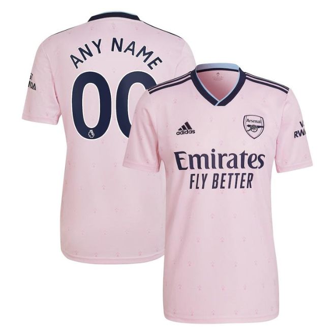 Arsenal Third Unisex Shirt 2022-23 Customized Jersey – Pink