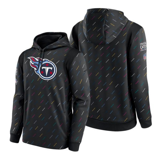 Men’S Tennessee Titans Charcoal 2021 Crucial Catch Therma Pullover Hoodie