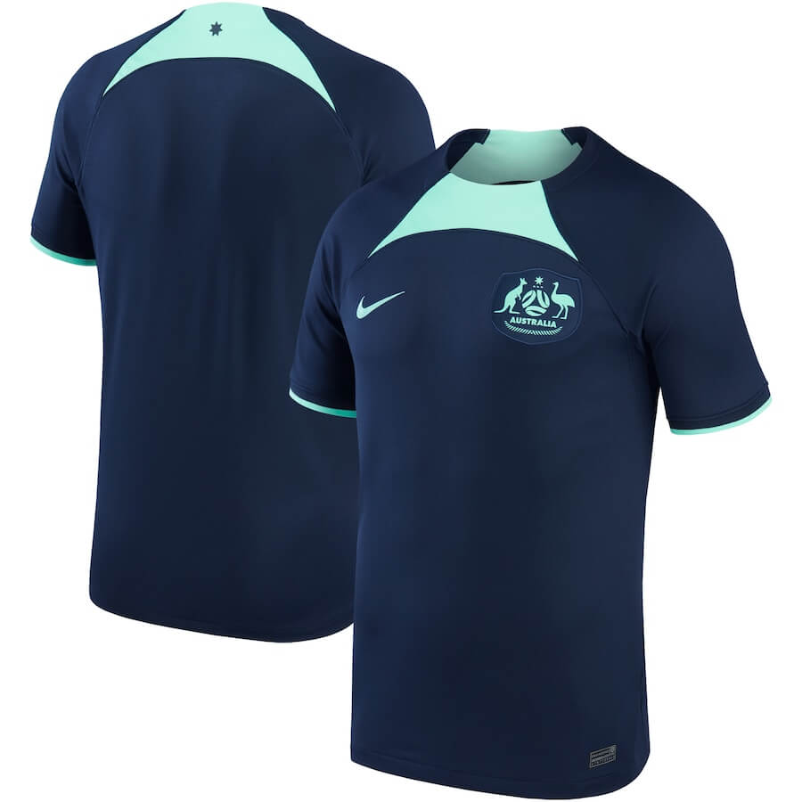 Australia National Team Away Stadium Shirt 2022  Customized Jersey Unisex – Navy