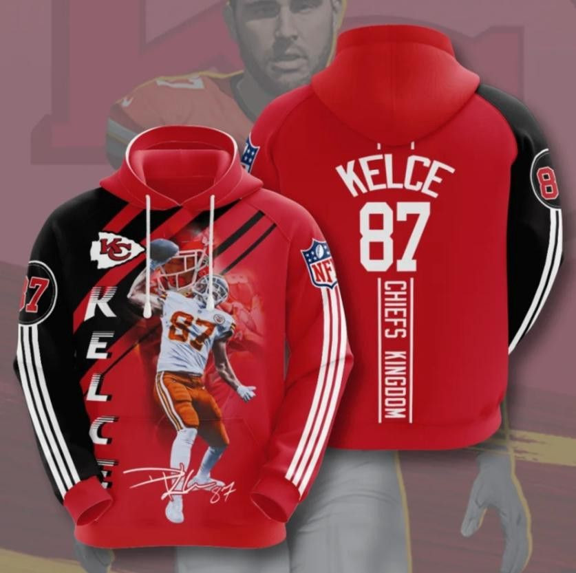 Kelce 87 Kansas City Chiefs 8 Unisex 3D Hoodie Gift For Fans