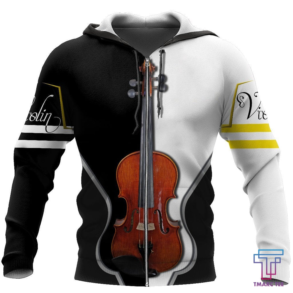 Violin Music D Hoodie Full Hg Hac 3D All Over Printed Custom Text Name