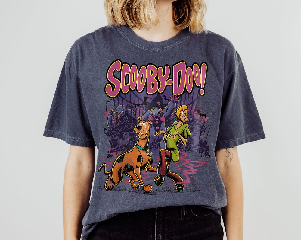 Scooby Doo Vintage T Shirt Horror Movie Tee Halloween T Shirt Halloween Gifts Scooby Doo Halloween Shirt Halloween Party Costume Shaggy