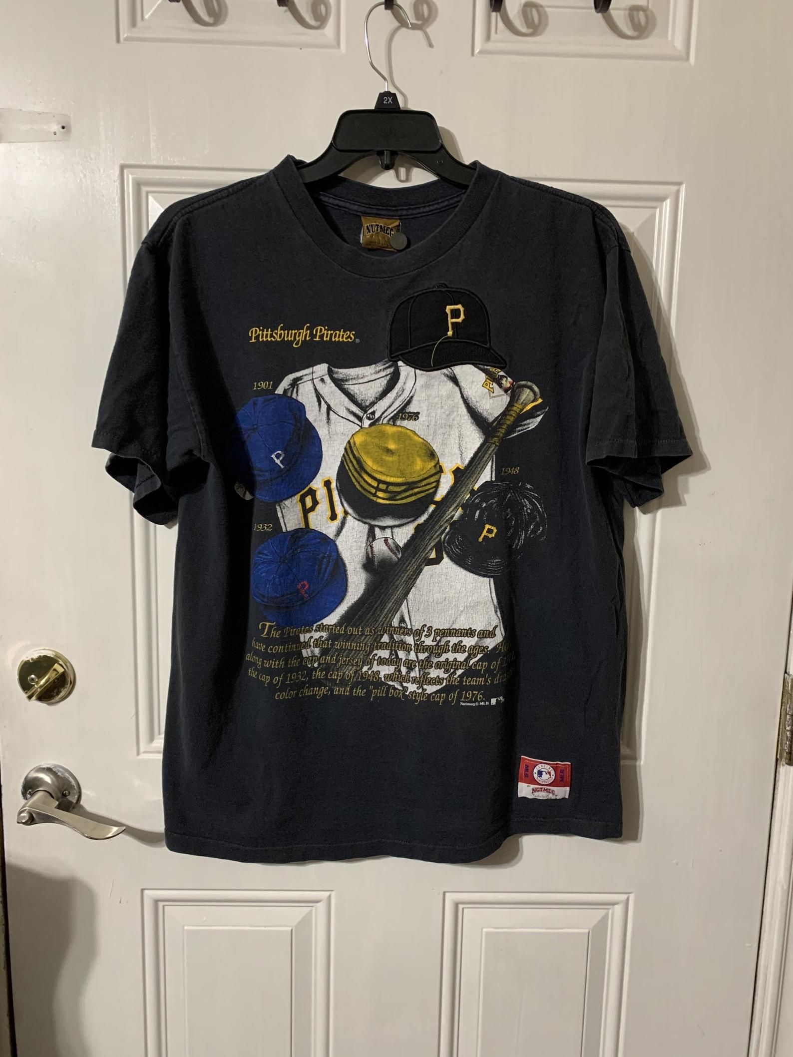 Vintage 90S Pittsburgh Pirates T-Shirt By Nutmeg L