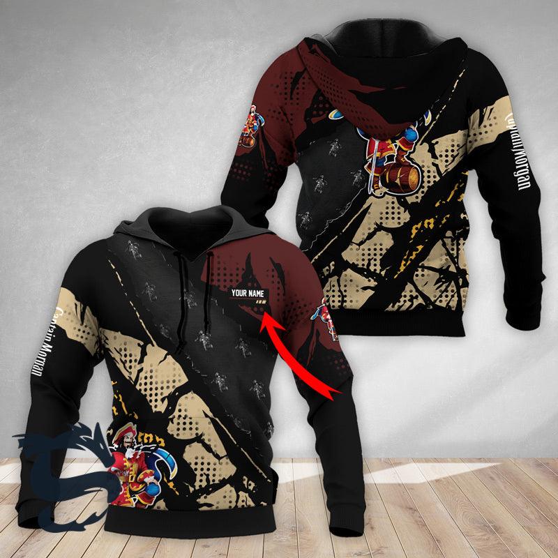 Personalized Halftone Captain Morgan Hoodie & Zip Hoodie