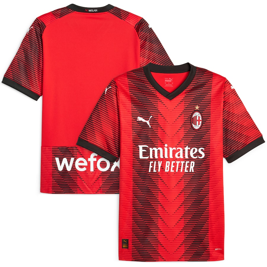 Ac Milan Puma 2023/24 Home  Jersey – Red