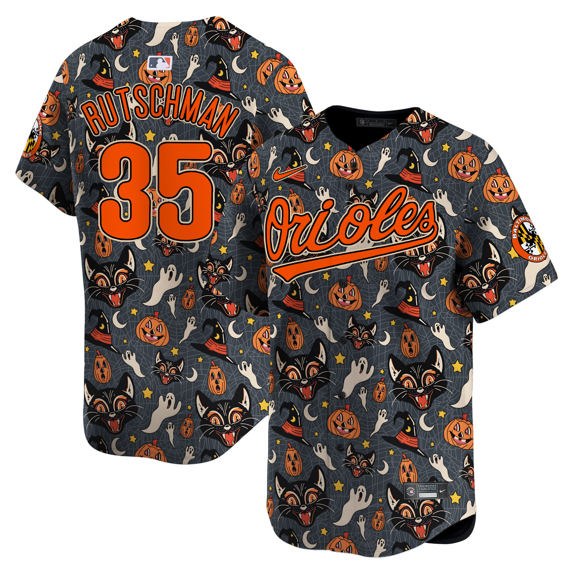 Baltimore Orioles Halloween Vapor Premier Limited Jersey – Printed