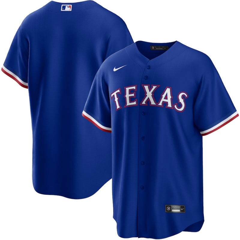 Texas Rangers 2022 Royal Alternate Team Custom Jersey Unisex Pro Official