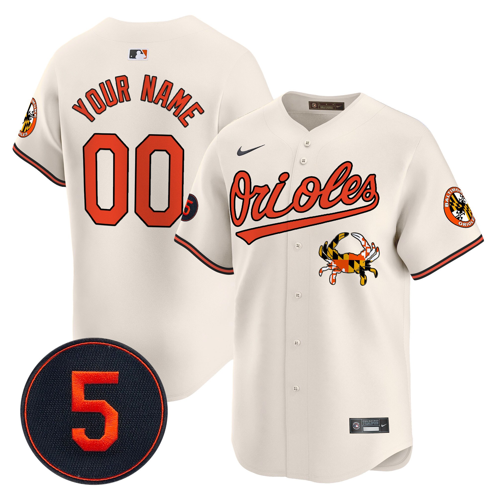 Baltimore Orioles Robinson Patch Vapor Premier Limited Custom Jersey V9 – All Stitched