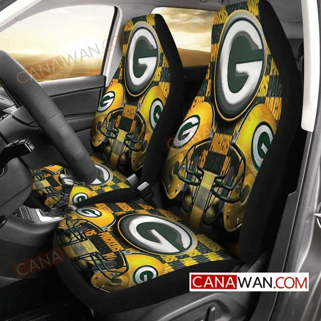 Green Bay Packers Logo Print Pattern Car Seat Cover CSC4657