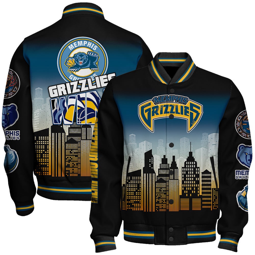 Memphis Grizzlies National Basketball Association AOP Varsity Jacket STM Ver 05