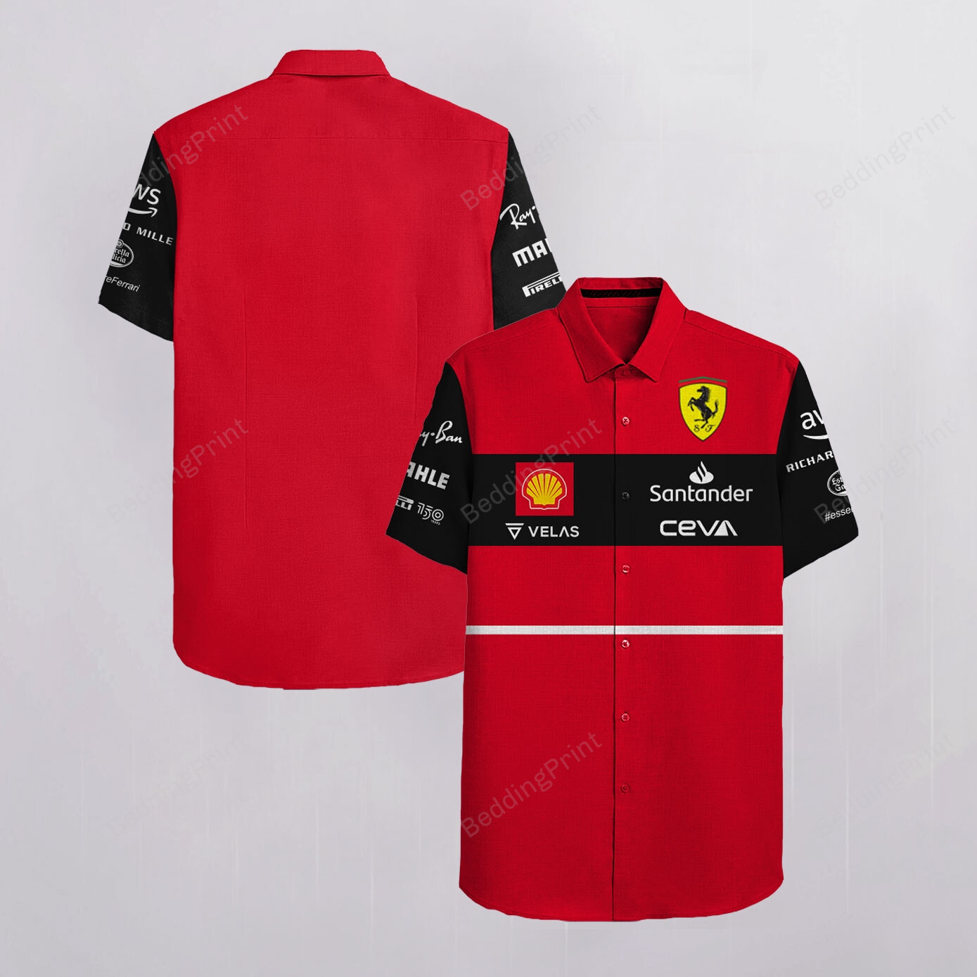 Scuderia Ferrari Hawaiian Shirt