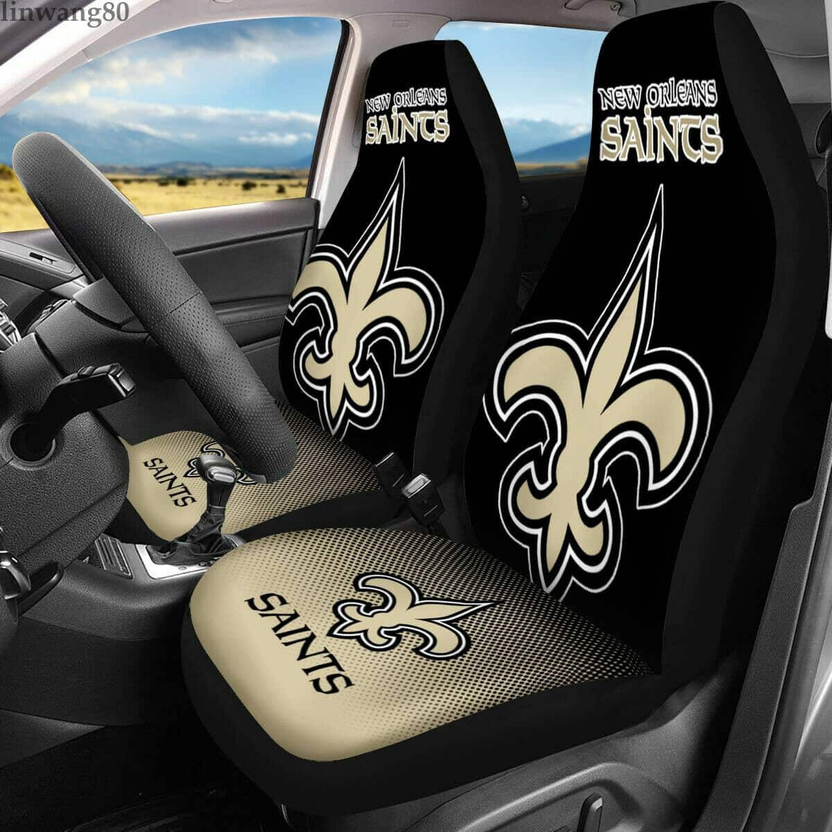 New Orleans Saints Car Seat Cover Set CSC6167