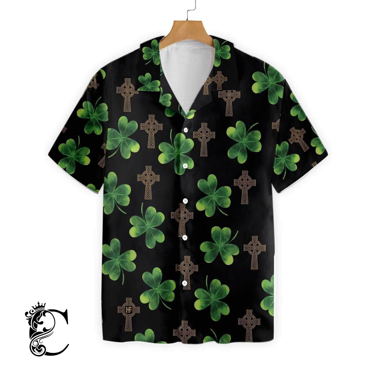 Irish Pride St Patrick Black Hawaiia …