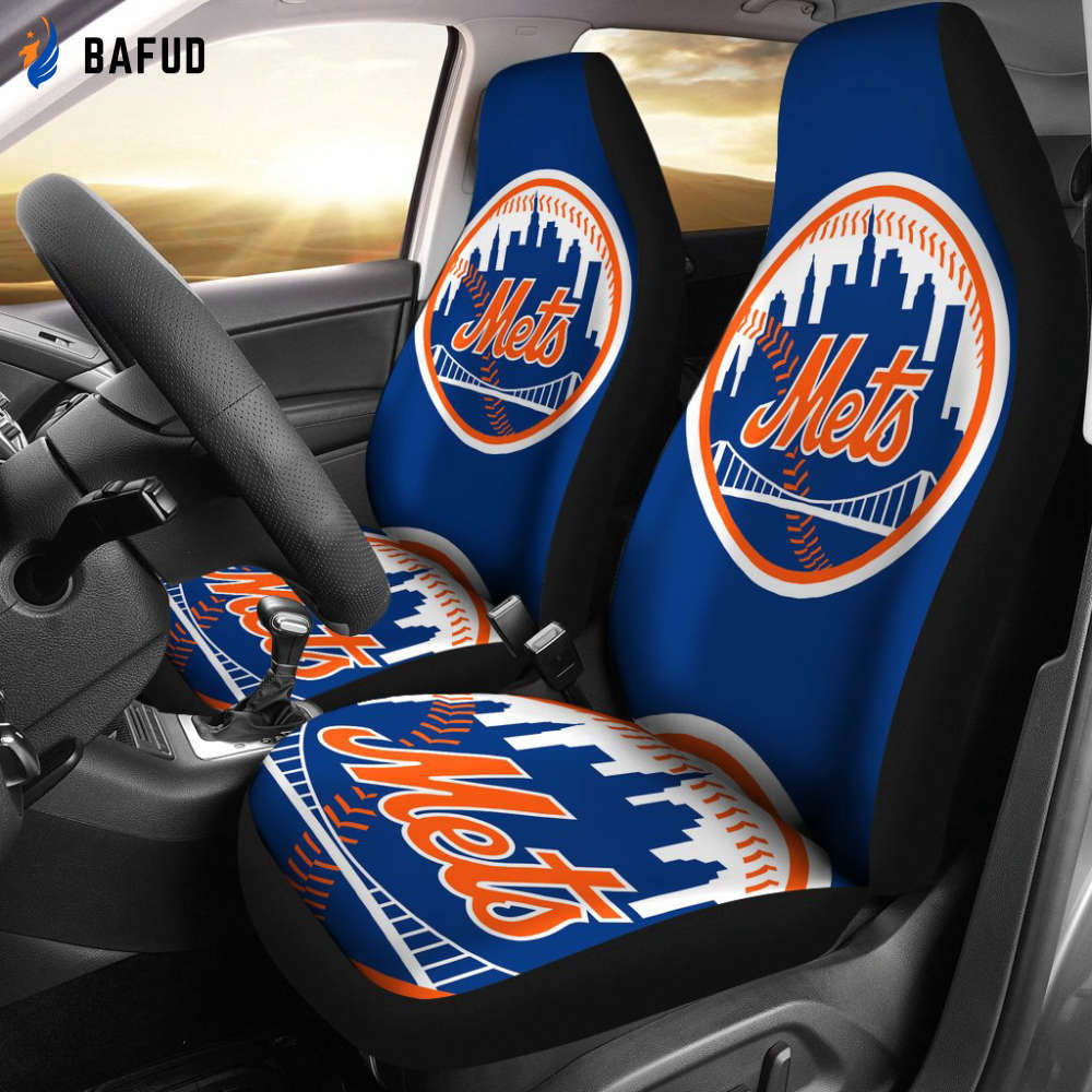 New York Mets Car Seat Cover Set For Fan Gifts For Fan Gifts for Fan Gifts CSC2590