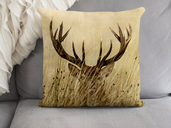 Ambesonne Antler Throw Pillow Cushio …