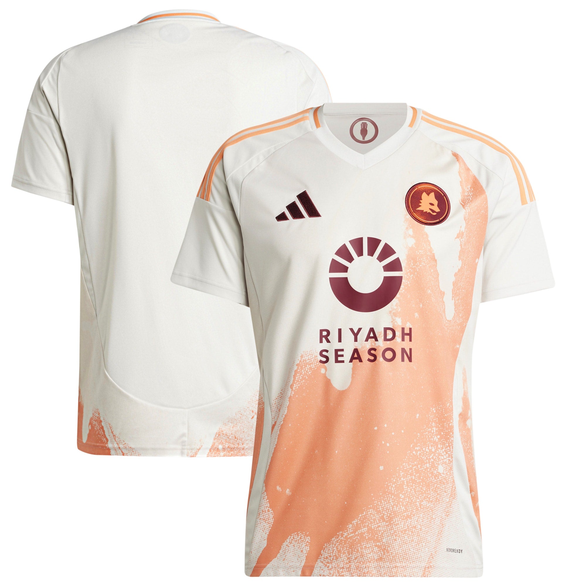 As Roma Adidas 2024/25 Away Custom Jersey – White