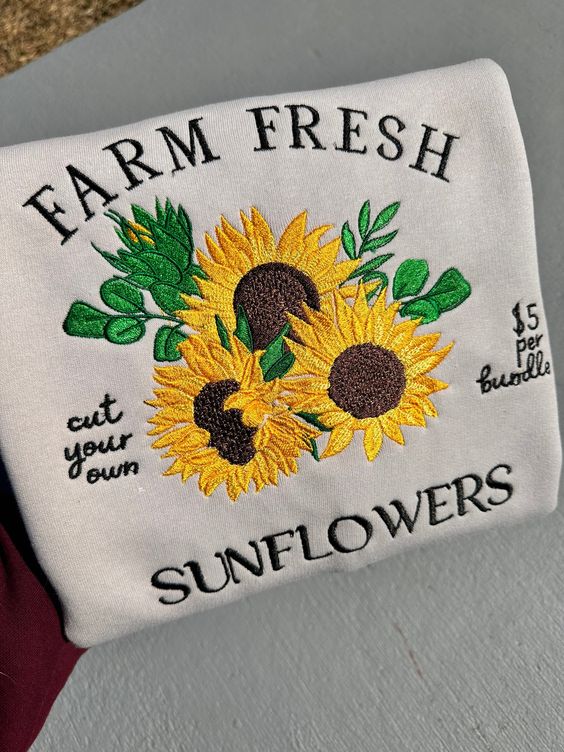 Farm Fresh Embroidered sweatshirts