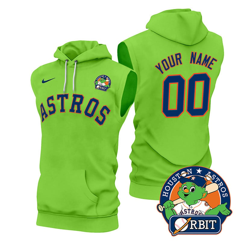 Astros Orbit Patch Sleeveless Custom Hoodie V2 – All Stitched