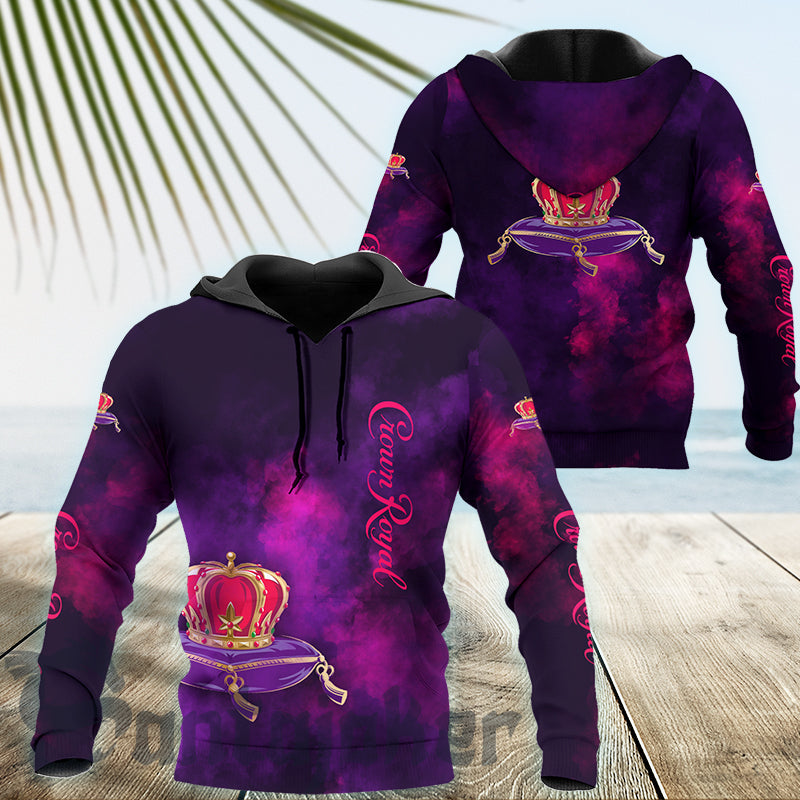 Crown Royal Colorful Smoke Hoodie & Zip Hoodie