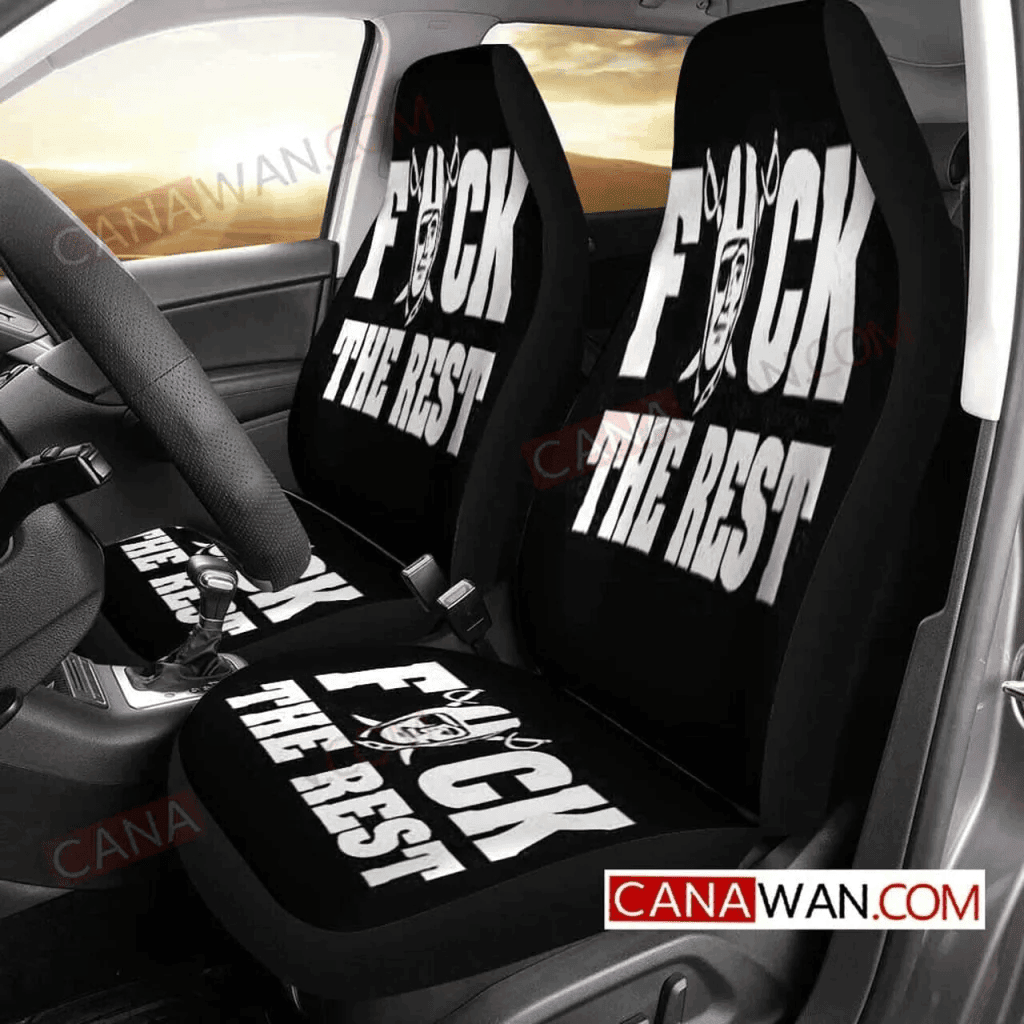 Las Vegas Raiders Logo Pattern Car Seat Cover CSC223