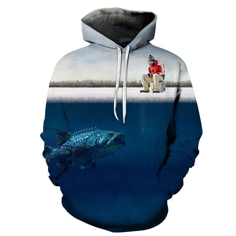 Fishing Under the Ice Hoodie
