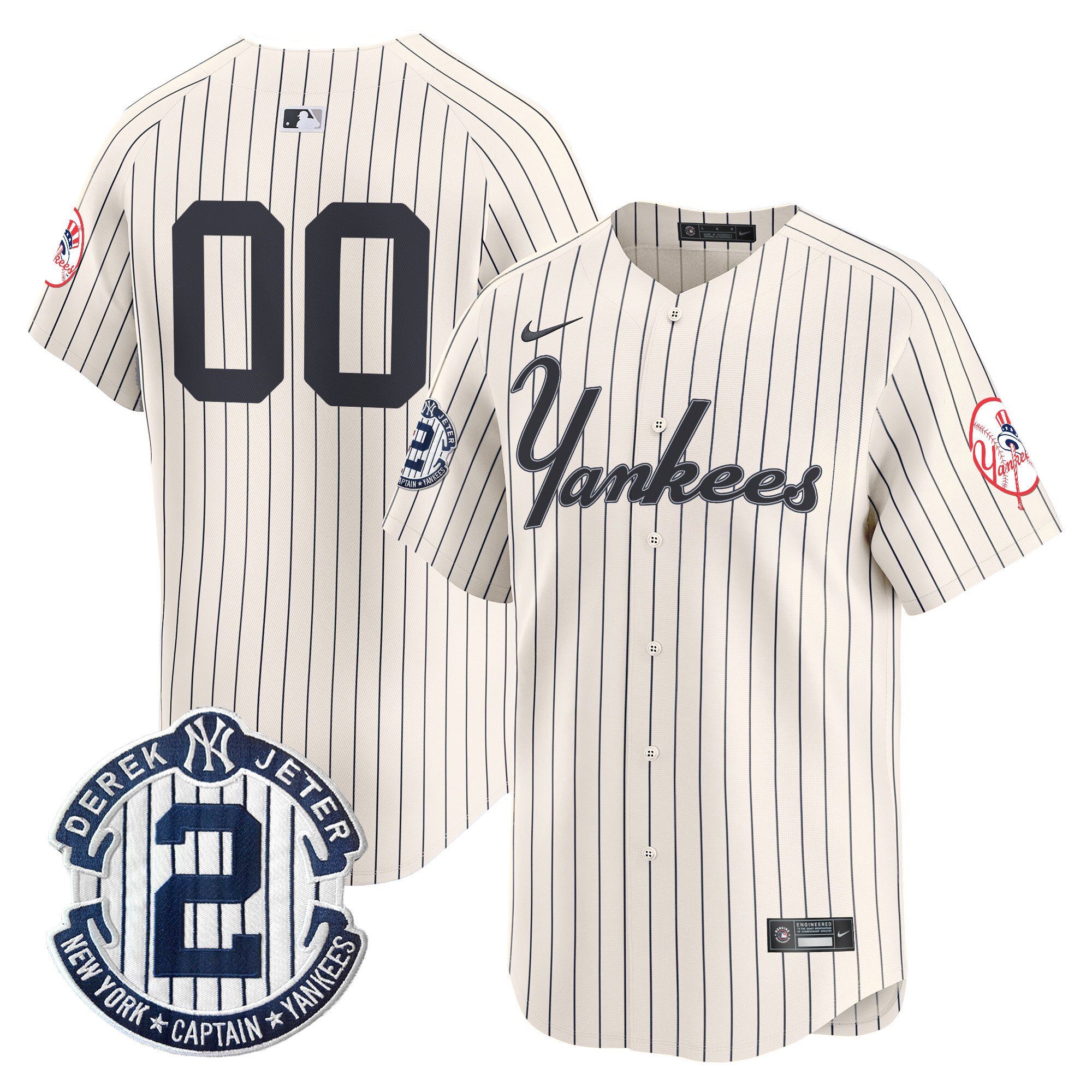 Yankees Throwback Vapor Premier Limited Custom Jersey V2 – All Stitched