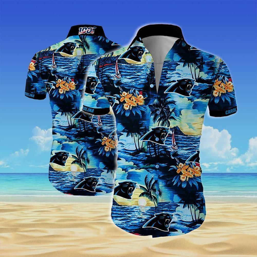 Carolina panthers all over printed Hawaiian Shirt