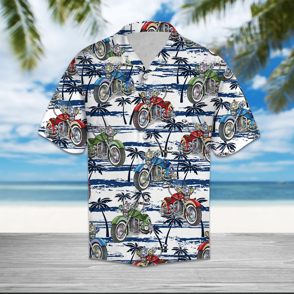 Motobike Palm Tree Hawaiian Aloha Sh &hellip;