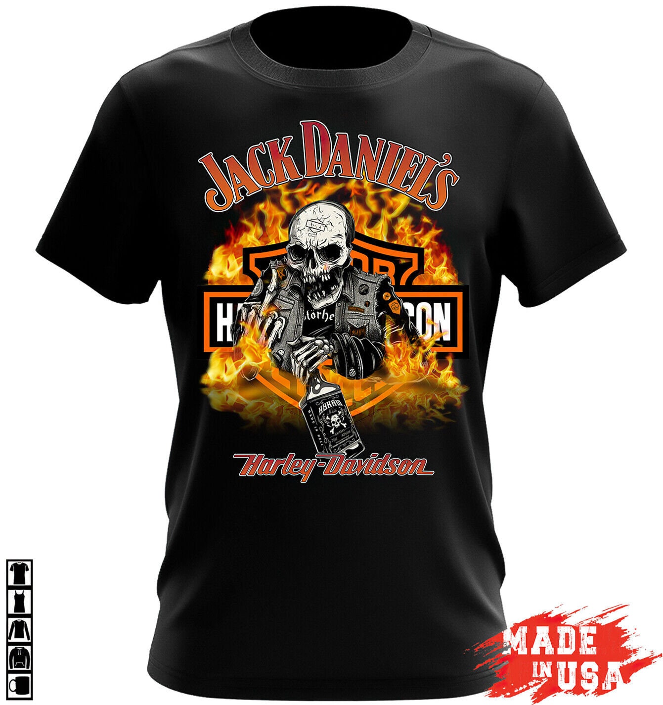 Jack-Daniels Harley-Davidson Shirt, …