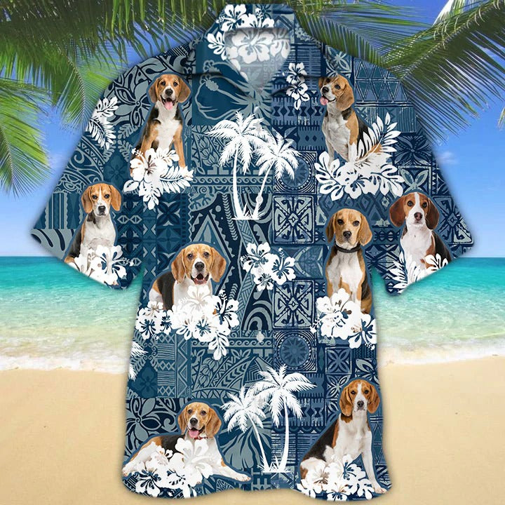 Beagle Hawaiian Shirt, Birthday Gifts To Dog Lovers, Animal Hawaii Beach Shirts