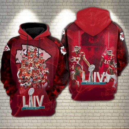 The Kansas City Chiefs Super Bowl Liv 29 Unisex 3D Hoodie Gift For Fans