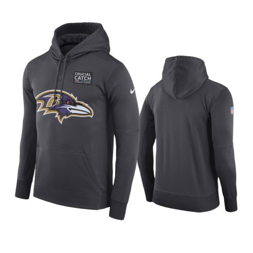 Baltimore Ravens Anthracite Crucial Catch Hoodie