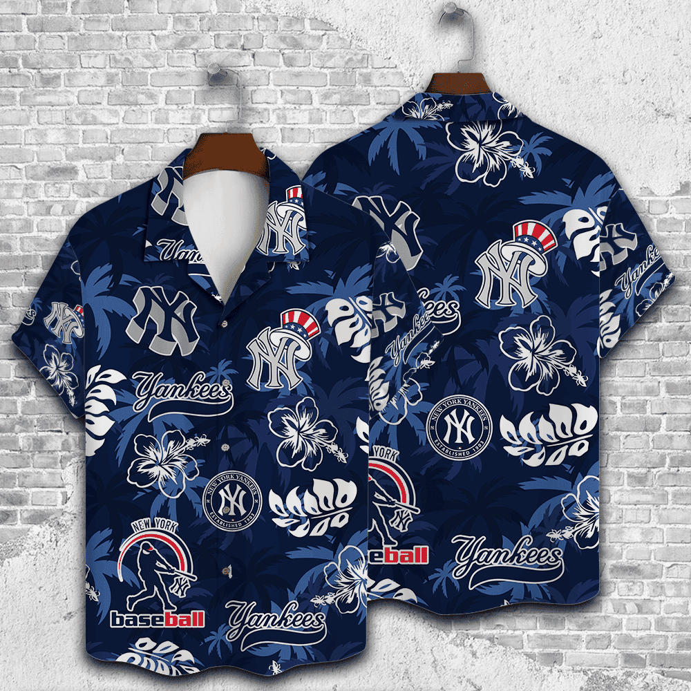 Newyork Yankees Major League Baseball 3D Print Hawaiian Shirt Shml