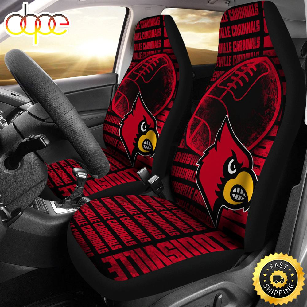 Gorgeous The Victory Louisville Cardinals Car Seat Cover Set CSC8673