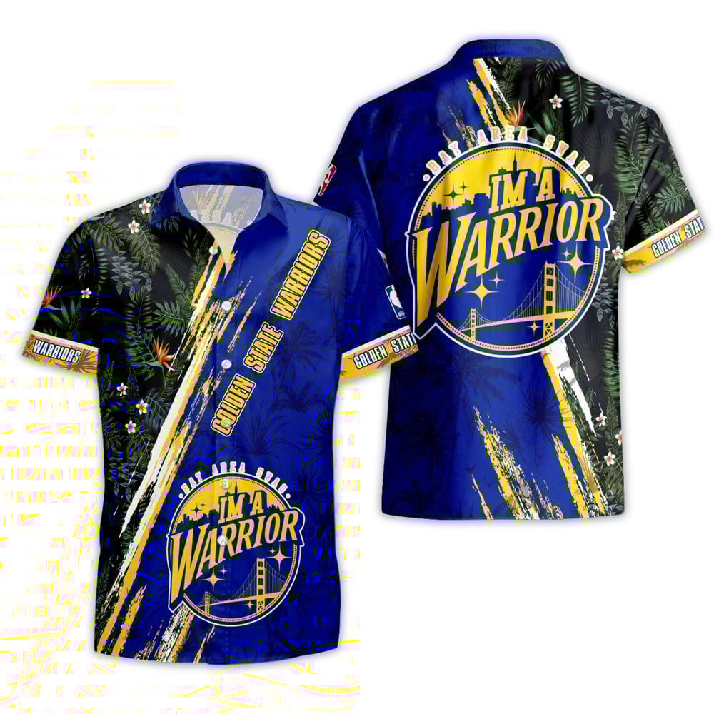 Golden State Warriors Nba Champions Floral Pattern Print Hawaiian Shirt