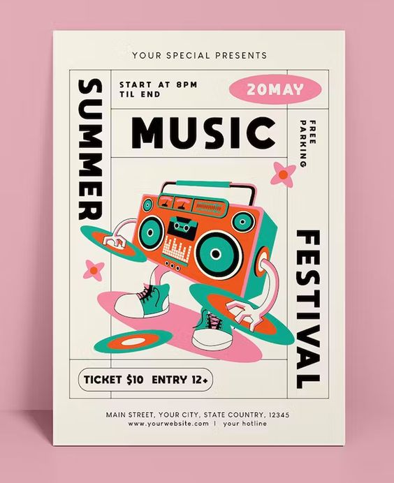 Summer Festival Flyer Poster