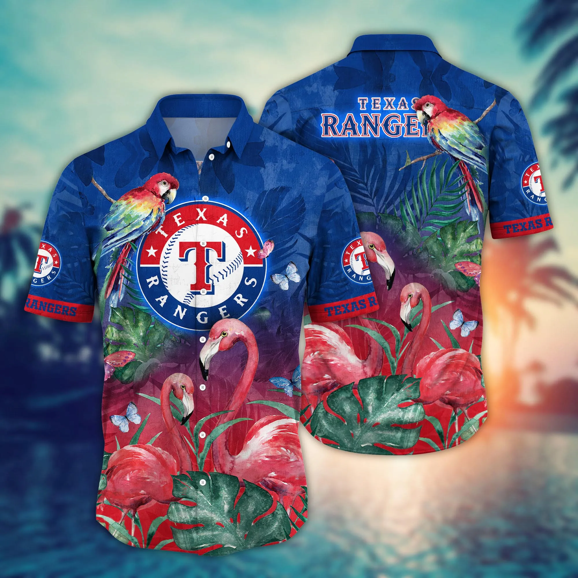 Texas Rangers Mlb Hawaiian Shirt Warmth Aloha Shirt