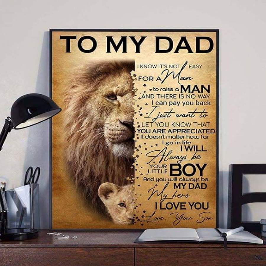 To My Dad Lion Gift For Father From …