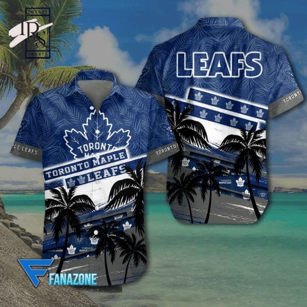 Nhl Toronto Maple Leafs Coconut Tree Beach Aloha 3D Hawaiian Shirt