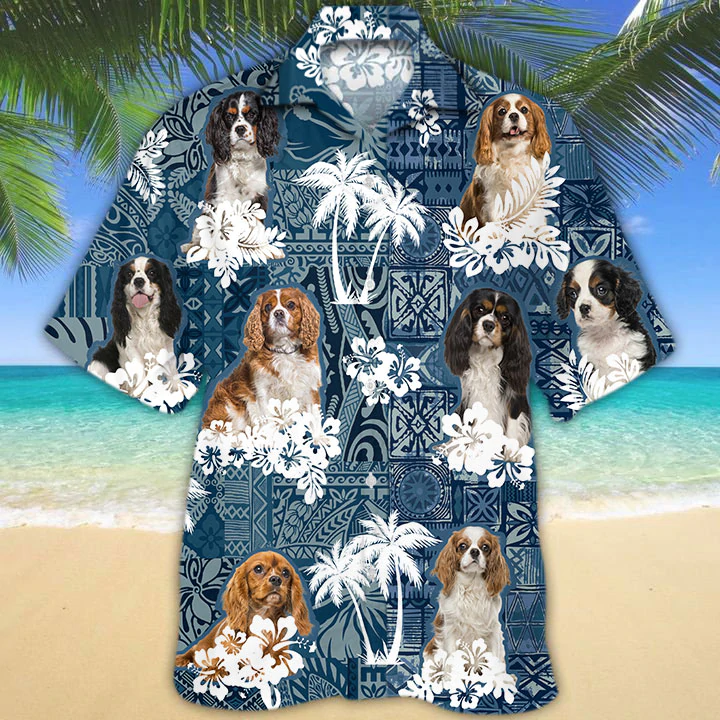 Cavalier King Charles Spaniel Hawaiian Shirt, Cavachon Summer Aloha Hawaiian Shirt For Men, Women