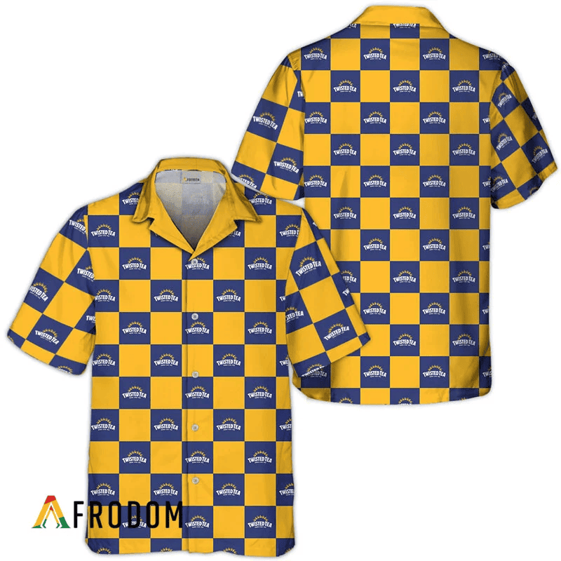Twisted Tea Checkerboard Hawaiian Shirt