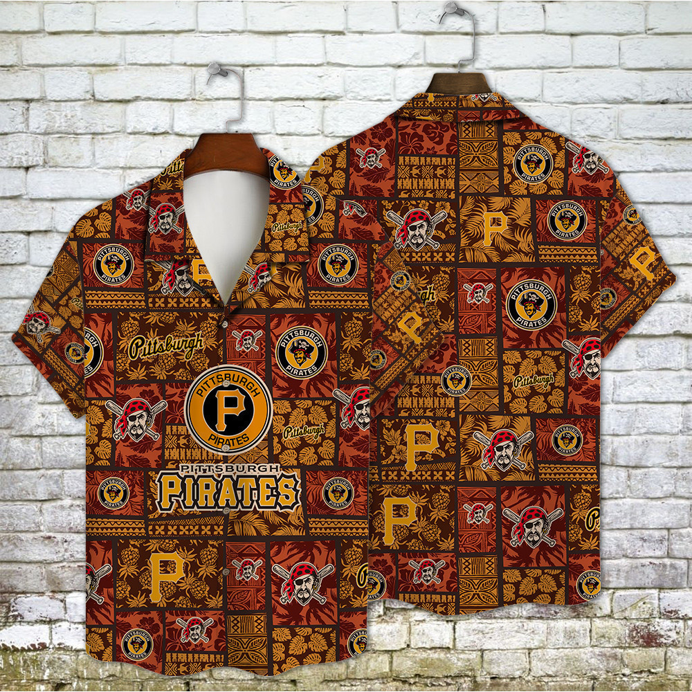 Pittsburgh Pirates Major League Baseball 3D Print Hawaiian Shirt Shml