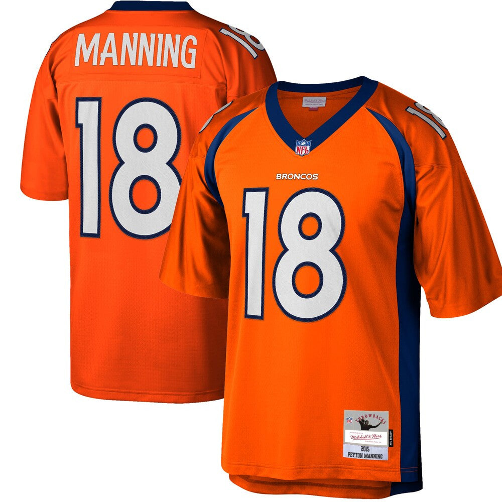 Men’S Denver Broncos Peyton Manning Mitchell & Ness Orange Big & Tall ...