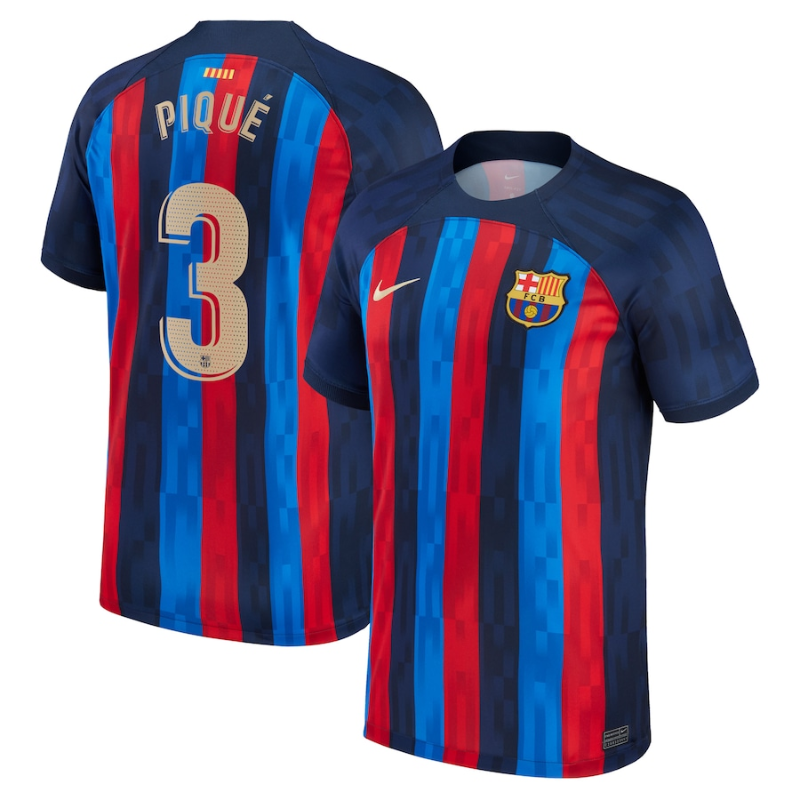 Barcelona Home Stadium   Unisex Shirt 2023 With Piqué 3 Printing –