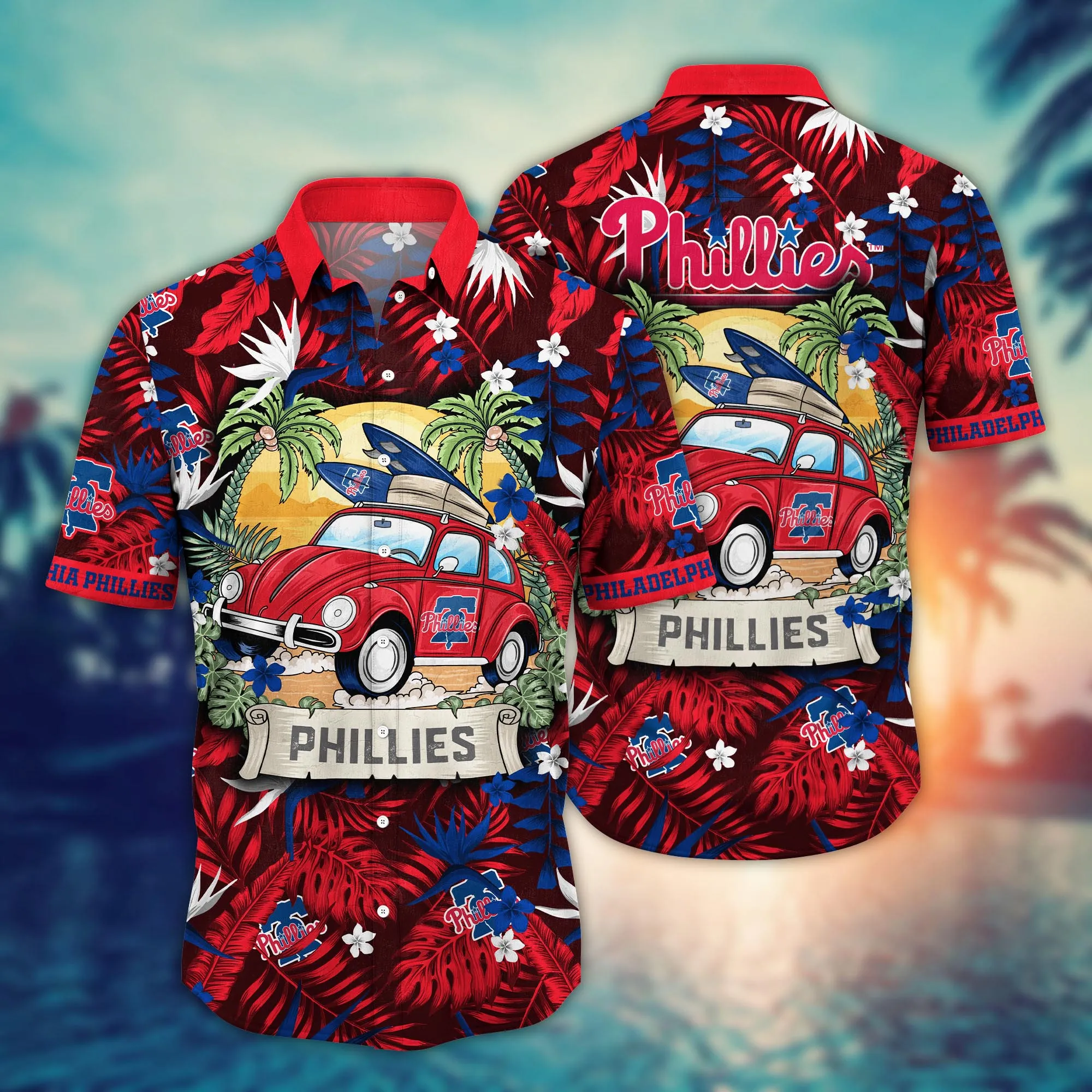 Philadelphia Phillies Mlb Hawaiian Shirt Beer Gardenstime Aloha Shirt