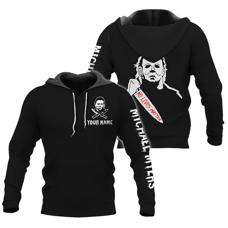 Personalized Michael Myers Black Hoodie & Zip Hoodie