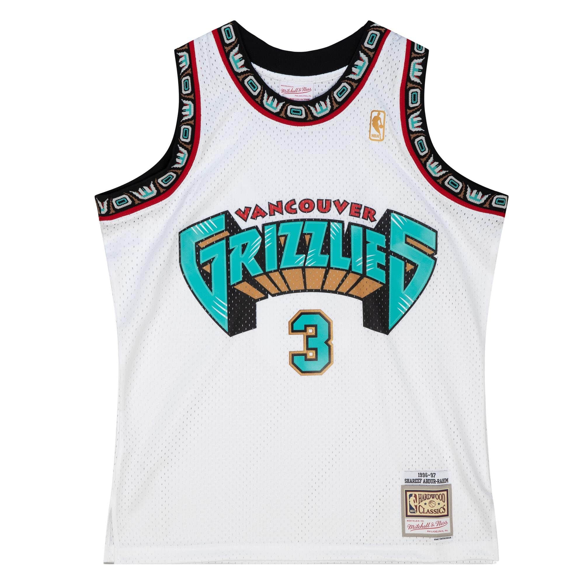 Mitchell & Ness Swingman Shareef Abdur-Rahim Vancouver Grizzlies 1996 ...