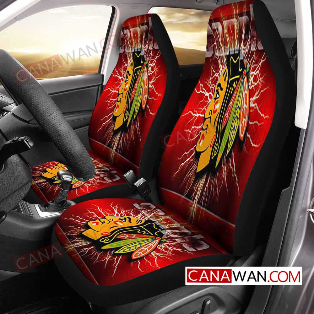 Chicago Blackhawks Car Seat Cover Set CSC7256